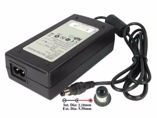 APD / Asian Power Devices DA-30K12 AC Adapter 5V-12V 12V 2.5A, 5.5/2.1mm, 2-Prong, New