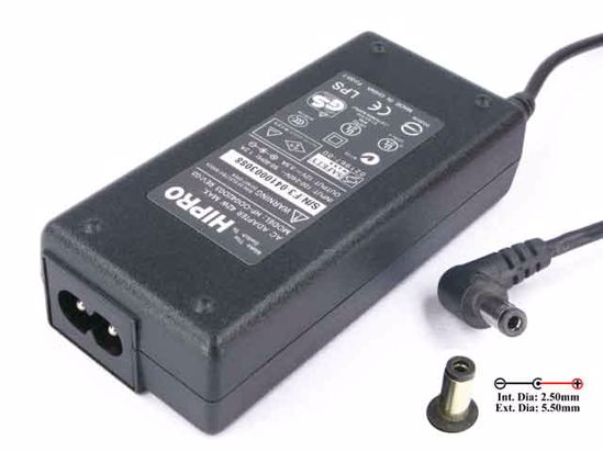 HIPRO HP-OD042D03 AC Adapter 5V-12V 12V 3.5A, 5.5/2.5mm, 2-Prong