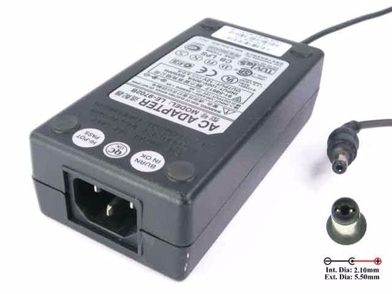 Other Brands Lien Electronics AC Adapter 5V-12V 12V 4.0A, Tip-B, IEC