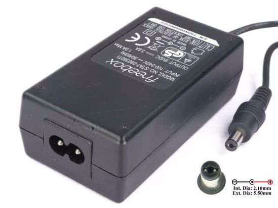 Other Brands Freebox AC Adapter 5V-12V 9VDC 3.6A, Tip-B, 2-power