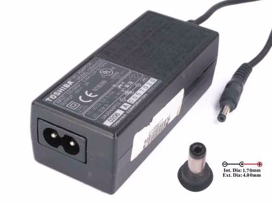 Toshiba Common Item (Toshiba) AC Adapter 5V-12V 5V 3A, Barrel 4.0/1.7mm, 2-Prong