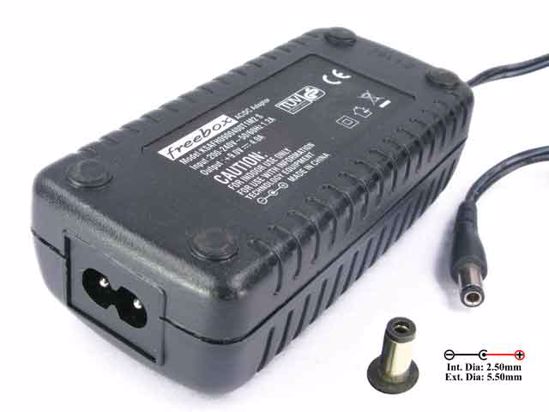 Other Brands Freebox AC Adapter 5V-12V 9V 4A, 2.5/5.5mm, 2-Prong