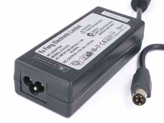 Other Brands Yu Feng Electronic AC Adapter 5V-12V 12V 2A, 5V 2A, 4P, P1=5V, P4=12V, 3-Pr