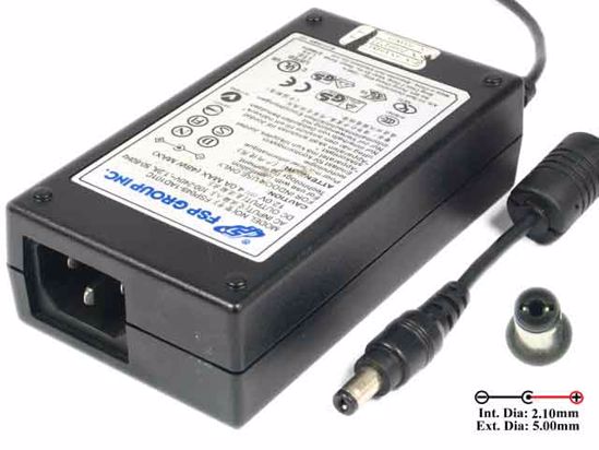 FSP Group Inc FSP048-1AD101C AC Adapter 5V-12V 12V 4A, 5.5/2.1mm, C14