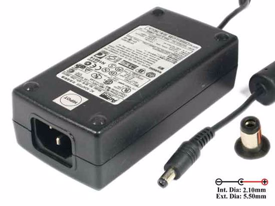 Acbel Polytech API-208-98010 AC Adapter 5V-12V 12V 3.6A, Tip-B, IEC C14