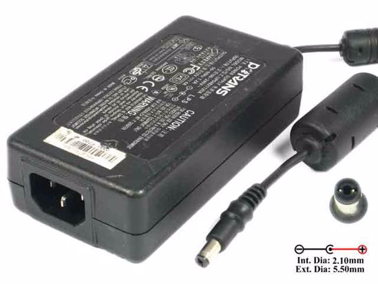 Potrans UP04821120A AC Adapter 5V-12V 12V 4A, 5.5/2.1mm, C14