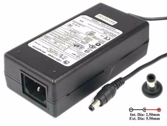 LIEN Electronics LCA01F AC Adapter 5V-12V 12V 4.16A, 2.5/5.5mm, C14