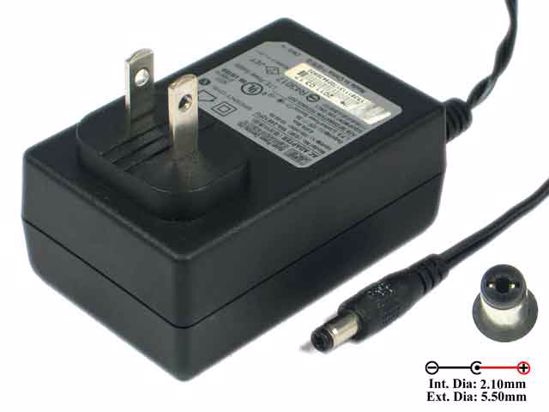 APD / Asian Power Devices WA-24E12FU AC Adapter 5V-12V 12V 2A, 2.1/5.5mm, US-Plug