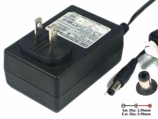 APD / Asian Power Devices WA-18G12U AC Adapter 5V-12V 12V 1.5A, 5.5/2.5mm, US 2-Pin Plu