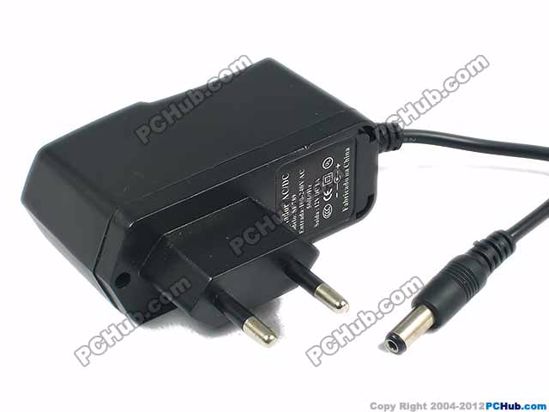 ACP SF789 AC Adapter 5V-12V 12V 1A, 5.5/2.1mm, EU 2-Pin Plug, New