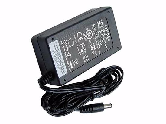 ACP OEM Power AC Adapter 5V-12V 12V 1,67A 2.1/5.5mm 2-prong