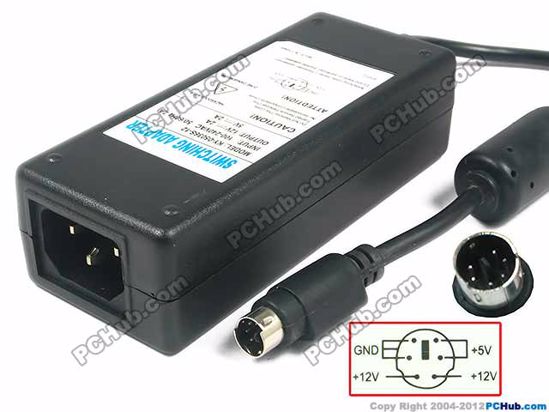 ACP OEM Power AC Adapter 5V-12V 12V 2A, 5V 2A, 6P, P1 2=5V, P3 4=12V, C14, New