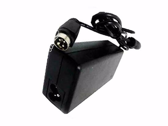 ACP OEM Power AC Adapter 5V-12V 12V 6A, 4-Pin Din, 3-Prong