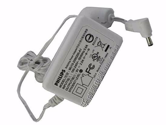 Philips AC Power AC Adapter 5V-12V 9V 2A 18W, 3.5/1.35mm, US 2-Pin Plug