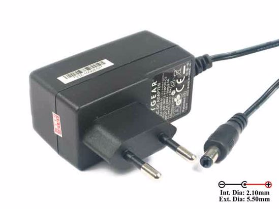 LEI / Leader MV12-Y120100-C5 AC Adapter 5V-12V 12V 1A, 5.5/2.1mm, EU 2-Pin