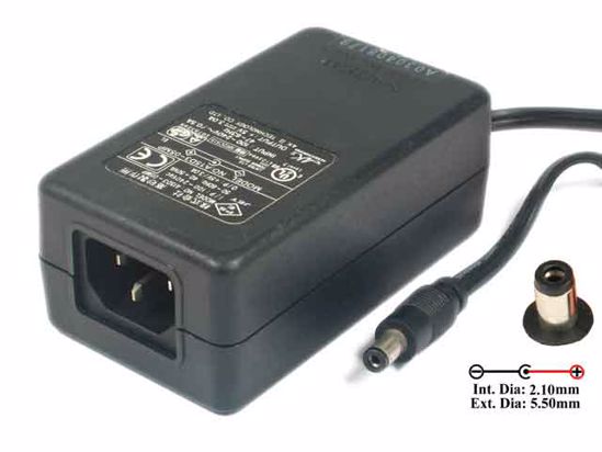 Other Brands AK II Technology AC Adapter 5V-12V 5V 3A, 5.5/2.1mm, C14