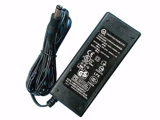 LEI / Leader NU40-2120300-13 AC Adapter 5V-12V 12V 3A, 55/2.5mm, 2-Prong, New