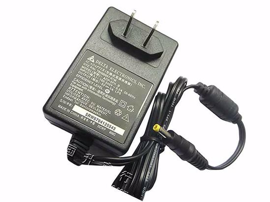 Delta Electronics ADP-5FH AC Adapter 5V-12V 5V 2A, 4.0/1.7mm, US 2-Pin Plug, New