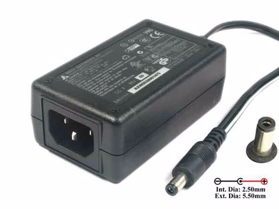 Delta Electronics ADP-10SB AC Adapter 5V-12V 5V 2A, 5.5/2.5mm, C14, New