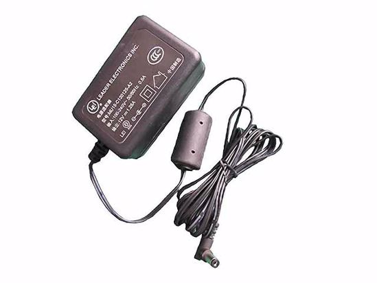 LEI / Leader MU15-C120125-A2 AC Adapter 5V-12V 12V 1.25A, 5.5/2.5mm, US 2-Pin Plug