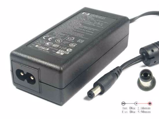 HP Common Item (HP) AC Adapter 5V-12V 5V 3A, 5.5/2.1mm, 2-Prong, New