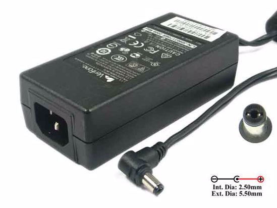 VeriFone CPS10936-3S-R AC Adapter 5V-12V 9V 4A, 5.5/2.5mm, C14,