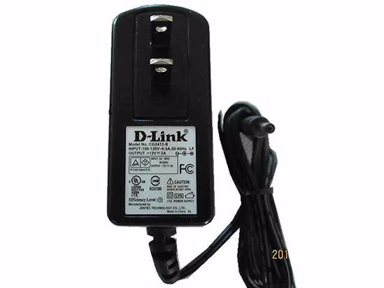 D-Link AC to DC (D-Link) AC Adapter 5V-12V 12V 2A, 3.5/1.35mm, US 2-Pin, New