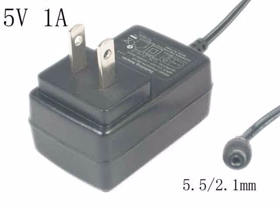 D-Link AC to DC (D-Link) AC Adapter 5V-12V 5V 1A, 5.5/2.1mm, US 2-Pin, New