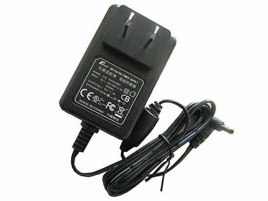 Other Brands Fleet AC Adapter 5V-12V 12V 1.5A, 3.5/1.35mm, US 2-Pin, New