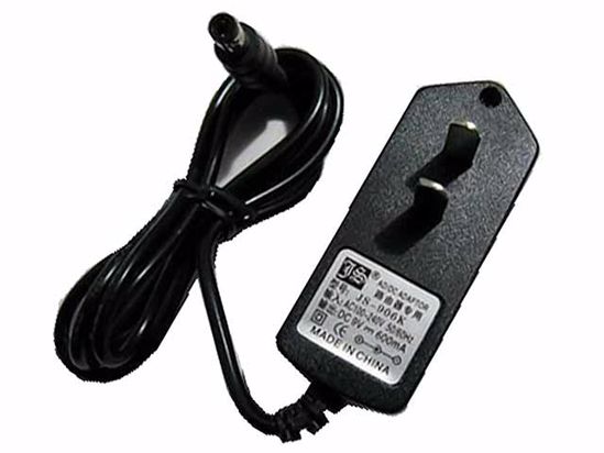 Other Brands Jingsai AC Adapter 5V-12V 9V 1A, 5.5/2.5mm, US 2-Pin, New