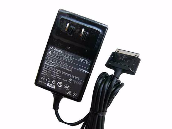 Lenovo LePad Y1011 AC Adapter 5V-12V 12V 1.5A, Flat Tip, US 2-Pin, New