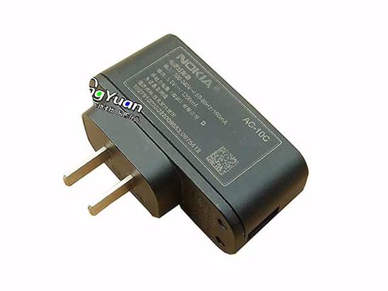 Nokia AC To DC (Nokia) AC Adapter 5V-12V 5V 1.2A, USB Port, US 2-Pin, New