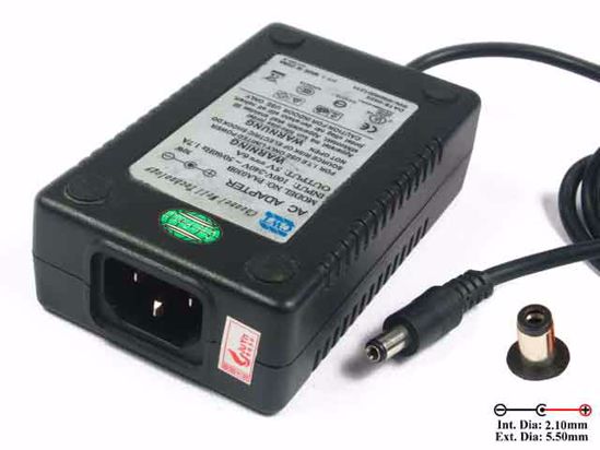 Other Brands CWT AC Adapter 5V-12V 5V 6A, Barrel 5.5/2.1mm, IEC C14