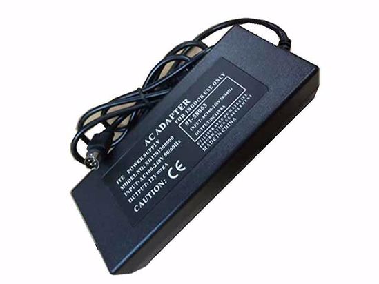 ACP OEM Power AC Adapter 5V-12V 12V 7A, 4-PinDin, C14, New