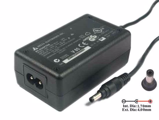 Delta Electronics ADP-10SB AC Adapter 5V-12V 5V 2A, 4.0/1.7mm, 2-Prong, New