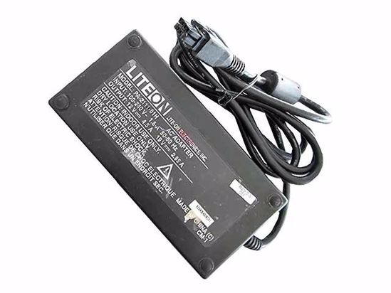 LITE-ON PA-2111-01H AC Adapter 5V-12V 12V 4.5A, 19V2.95A, 8-Hole Tip, IEC C14