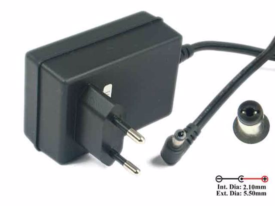 Fairway WN10B-050 AC Adapter 5V-12V 5V 2A, 5.5/2.1mm, EU 2-Pin, New