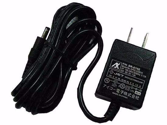 Other Brands AK II Technology AC Adapter 5V-12V 6V 1A, 4.0/1.7mm, US 2-Pin, New