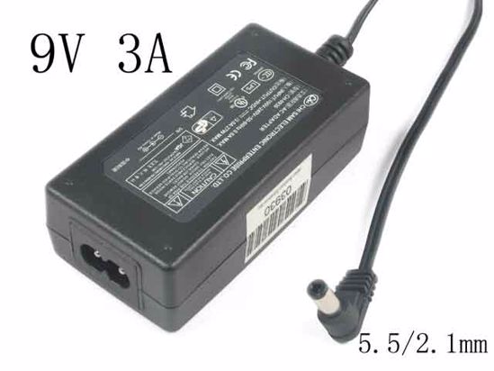 CHI SAM CH-0930 AC Adapter 5V-12V 9V 3A, 5.5/2.1mm, New