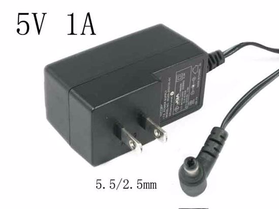 Other Brands Corega AC Adapter 5V-12V 5V 1A, Barrel 5.5/2.5mm, US 2-Pin Plug