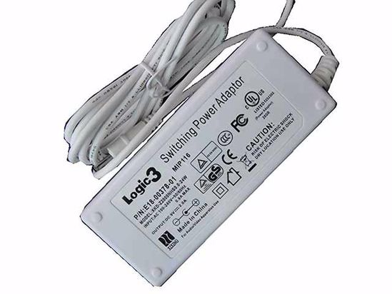 Other Brands Logic3 AC Adapter 5V-12V 9V 2A, 2.5/0.7mm, New