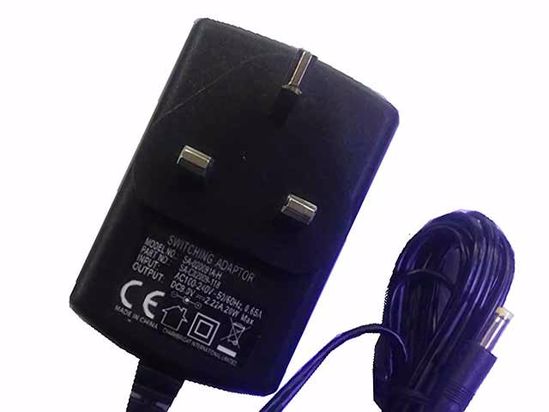 ACP OEM Power AC Adapter 5V-12V 9V 2.2A, 5.5/2.5mm, UK 3-Pin, New