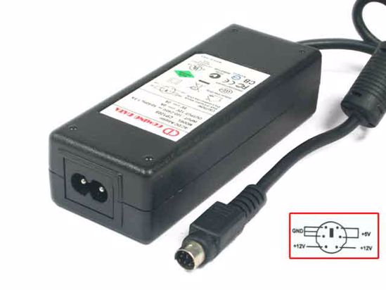 Other Brands COMING DATA AC Adapter 5V-12V 12V 2A, 5V 2A, 6P, P1 2=5V, P3 4=12V, 2-Prong