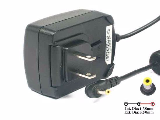 PHIHONG PSA15R-050P AC Adapter 5V-12V 5V 3A, 3.5/1.35mm, US 2-Pin Plug, New