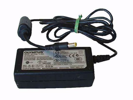 OLYMPUS C-8AC AC Adapter 5V-12V 6.5V 2A, 4.8/1.7mm, 2-Prong