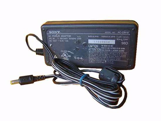 Sony Common Item (Sony) AC Adapter 5V-12V AC-CM10, 6.4V 1.5A, Tip, 2-Prong