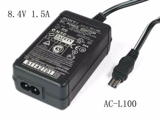 Sony Common Item (Sony) AC Adapter 5V-12V AC-L100 AC-L15B, 8.4V 1.5A, 2-Prong