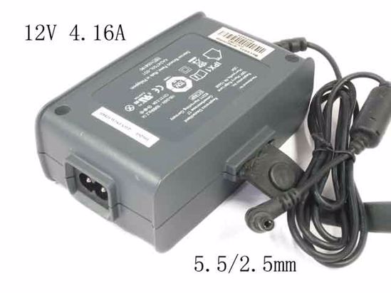 AULT MW115RA1200N05 AC Adapter 5V-12V 12V 4.16A, Barrel 5.5/2.5mm, 2-Prong