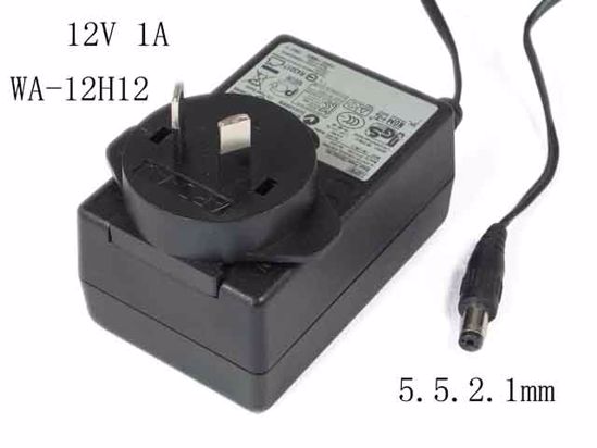 APD / Asian Power Devices WA-12H12 AC Adapter 5V-12V 12V 1A, 5.5.2.1mm, AU 2-Pin Plug