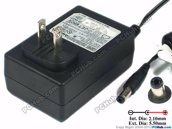 APD / Asian Power Devices WA-18G12U AC Adapter 5V-12V 12V 1.5A 18W, Barrel 5.5/2.1mm, US